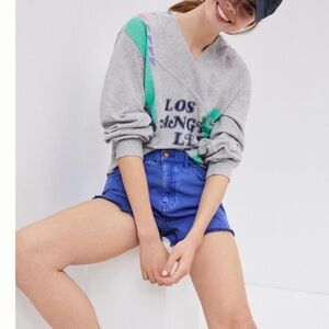 Anthropologie Mauve Road trip hoodie sweatshirt size S